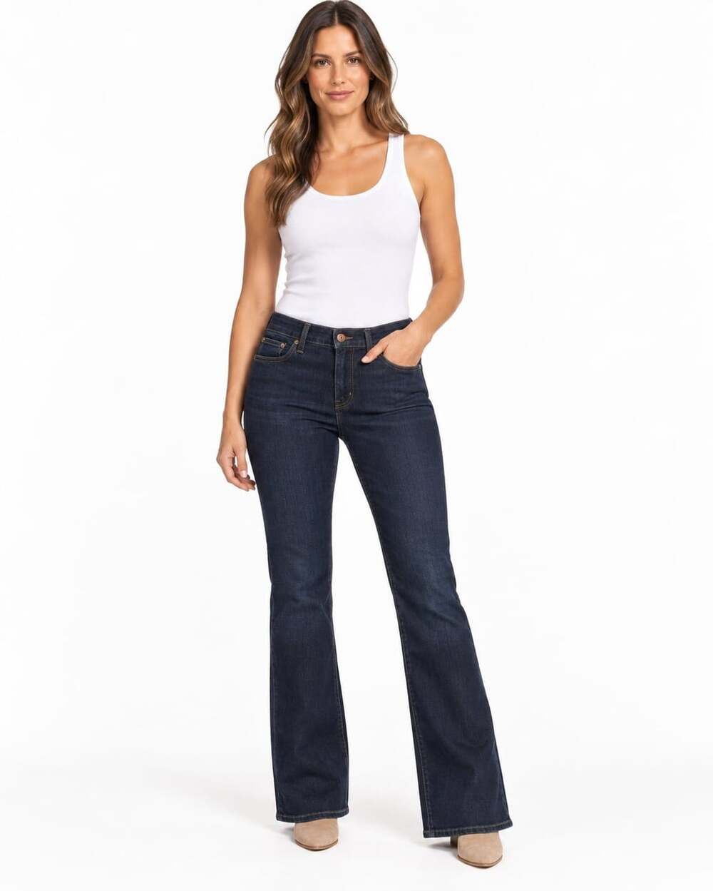 Lucky Brand Sweet Boot Women’s 10/30 Dark Wash Mid Rise Stretch Jeans NWT